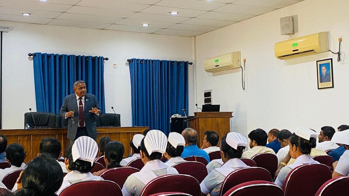 Nalin Jayetileke conducting a corporate training session