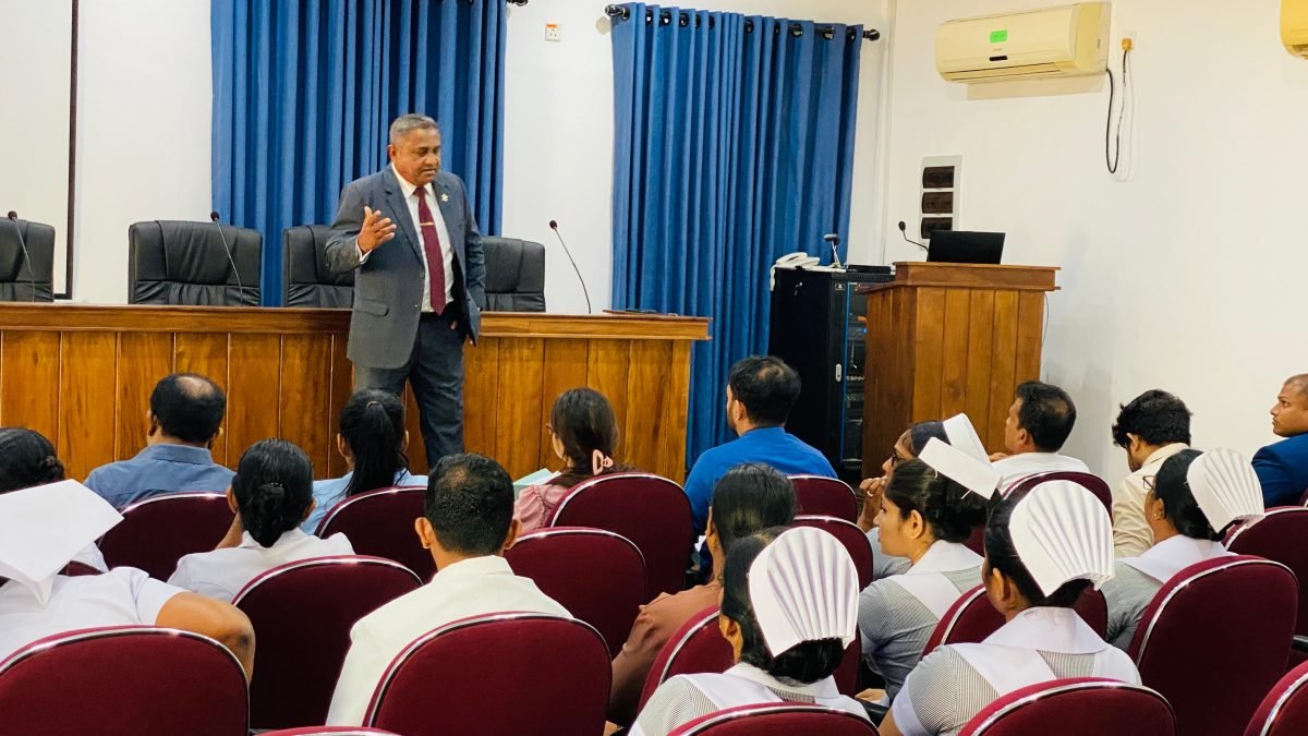 Nalin Jayetileke conducting a corporate training session